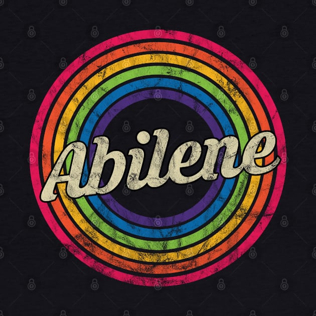 Abilene - Retro Rainbow Faded-Style by MaydenArt